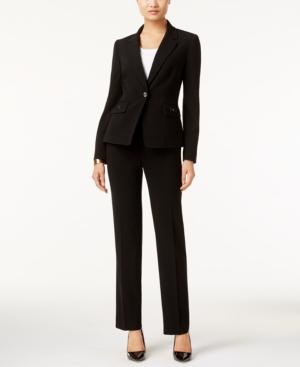 Tahari Asl Single-button Wide-leg Pantsuit