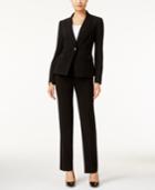 Tahari Asl Single-button Wide-leg Pantsuit