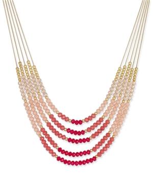 Inc International Concepts Gold-tone Multi-strand Statement Necklace, Only At Macy's