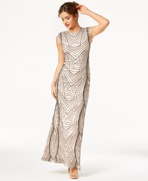 As U Wish Juniors' Sequin Cutout Gown