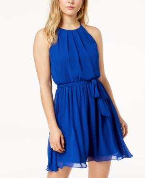 Bcx Juniors' Pintucked Chiffon A-line Dress