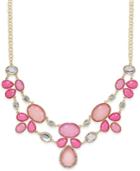 Inc International Concepts Gold-tone Colored Stone Statement Necklace, Only At Macy's