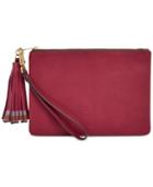 Fossil Leather Small Leather Tassel Wristlet