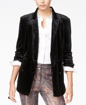 Fair Child Velvet Double-breasted Blazer