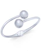 Kate Spade New York 12k Plated Shiny Orb Hinged Bypass Bracelet