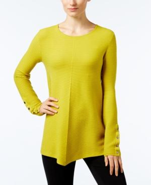 Alfani Petite Ribbed Swing Sweater, Only At Macy's