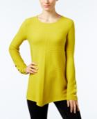 Alfani Petite Ribbed Swing Sweater, Only At Macy's