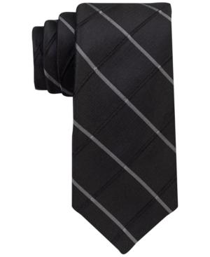 Calvin Klein Men's Waffle Windowpane Slim Tie