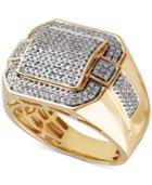 Men's Diamond Pave Ring (3/4 Ct. T.w.) In 10k Gold