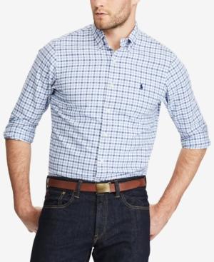 Polo Ralph Lauren Men's Slim-fit Checked Stretch Oxford Shirt
