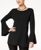 Alfani Bell-sleeve Tunic Sweater, Created For Macy's