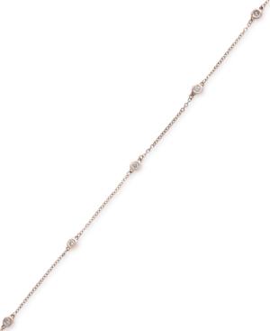 Pave Rose By Effy Diamond Bezel Station Bracelet (1/6 Ct. T.w.) In 14k Rose Gold