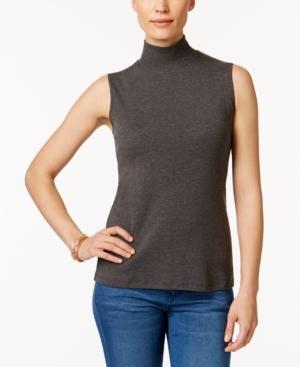 Karen Scott Mock-neck Tank Top, Created For Macy's