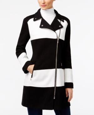 Inc International Concepts Colorblocked Moto Jacket, Created For Macy's