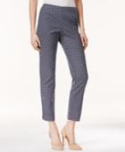 Charter Club Printed Slim-leg Ankle Pants, Only At Macy's