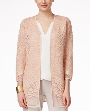 Alfani Prima Lace Open-front Cardigan, Only At Macy's