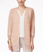 Alfani Prima Lace Open-front Cardigan, Only At Macy's