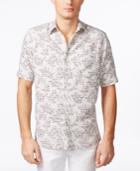 Tasso Elba Men's Naples Cube Leaf Short-sleeve Shirt, Only At Macy's