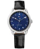 Tommy Hilfiger Women's Casual Sport Black Leather Strap Watch 36mm 1781739