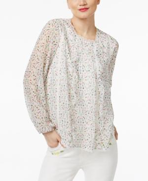 Cr By Cynthia Rowley Lace-trim Top, Only At Macy's