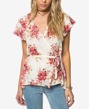 O'neill Juniors' Sarah Printed Wrap Top