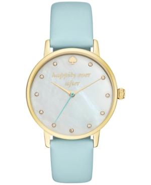 Kate Spade New York Women's Metro Blue Leather Strap Watch 34mm Ksw1318