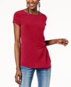 I.n.c. Twist-front Asymmetrical Top, Created For Macy's