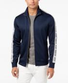 Inc International Concepts Men's Striped-sleeve Track Jacket, Created For Macy's