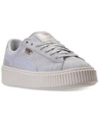 Puma Women's Suede Platform Core Casual Sneakers From Finish Line