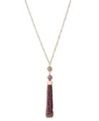 Charter Club Gold-tone Beaded Tassel Necklace, Only At Macy's