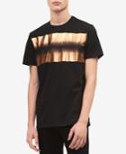 Calvin Klein Men's Distressed Foil Graphic-print T-shirt