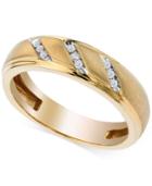 Men's Diamond Ring (1/10 Ct. T.w.) In 10k Gold