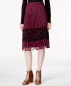 Maison Jules Pleated Lace Skirt, Created For Macy's