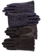 Echo Touch Metallic Boucle Gloves