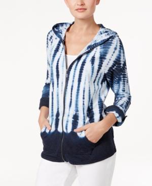 Style & Co Tie-dyed Hoodie, Only At Macy's