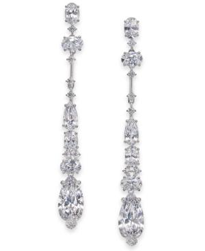 Danori Cubic Zirconia Linear Drop Earrings, Created For Macy's