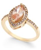 Charter Club Gold-tone Pave & Pink Stone Ring, Created For Macy's