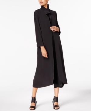 Eileen Fisher Tencel Blend Open-front Duster Jacket
