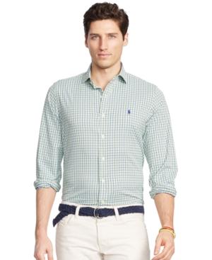 Polo Ralph Lauren Men's Men's Long Sleeve Tattersall Stretch Performance Shirt