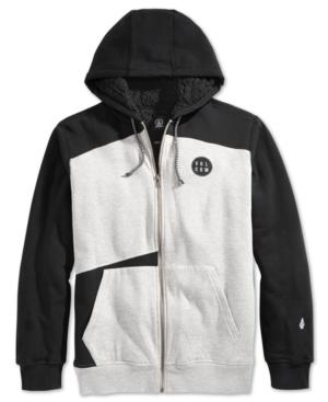Volcom Rixford Colorblocked Faux-sherpa Lined Hoodie