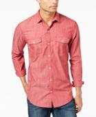 I.n.c. Men's Textured Chambray Shirt, Created For Macy's