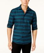 Alfani Men's Foxfire Stripe Shirt, Created From Macy's
