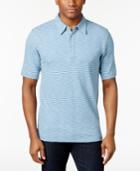Weatherproof Vintage Men's Chalk Striped Cotton Polo, Only At Macy's