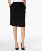 Ny Collection Petite Tie-waist Pencil Skirt