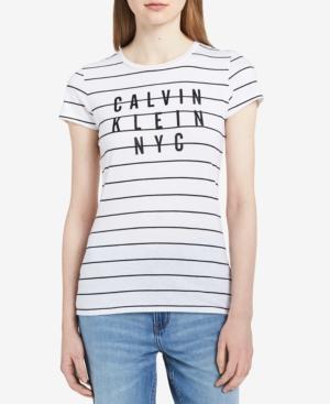 Calvin Klein Jeans Striped Graphic T-shirt