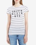 Calvin Klein Jeans Striped Graphic T-shirt