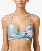 O'neill Riviera Printed Wrap Halter Bikini Top Women's Swimsuit