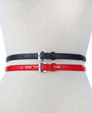 Style & Co 2 For 1 Skinny Lizard Belt