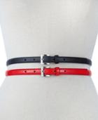 Style & Co 2 For 1 Skinny Lizard Belt