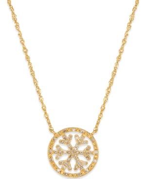 Diamond Snowflake Necklace (1/6 Ct. T.w.) In 14k Gold